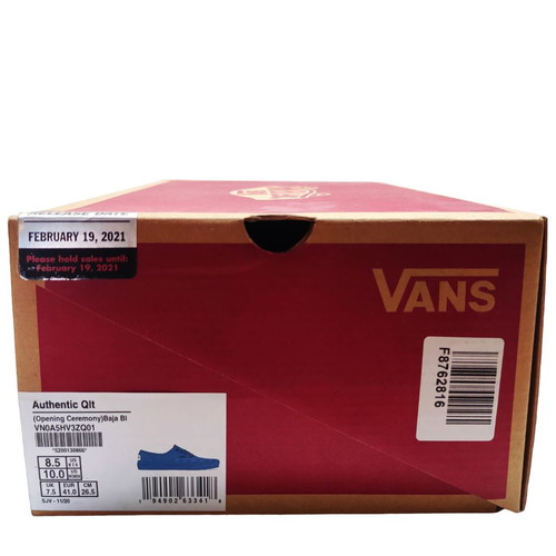 Vans X Opening Ceremony Authentic QLT Sneakers blue new, size 41