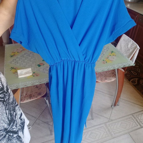Blue jumpsuit like new, one size