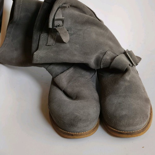 Biker boots suede Hush Puppies like new, gray