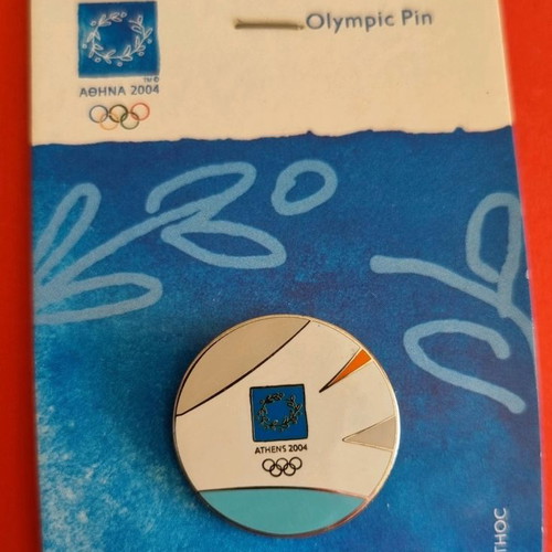 Olympic pin set Athens 2004 used, 8 pieces