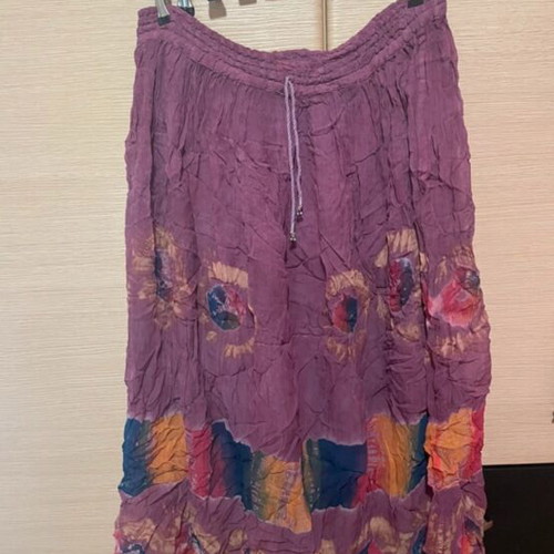 Hippie skirt used, size 44, purple