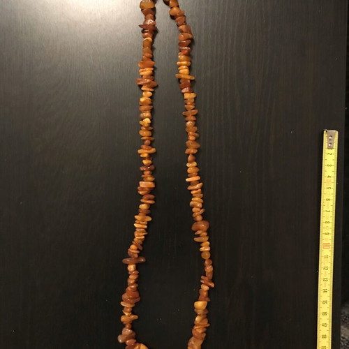 Amber necklace used, Russia