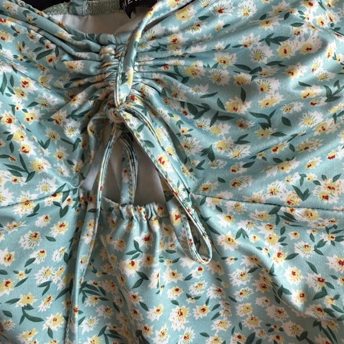Dress new, size S with adjustable ruching