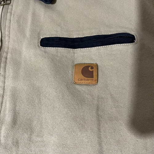 Carhartt Detroit Jacket new, beige, large, cotton denim