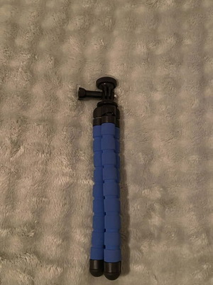 Μίνι τρίποδο για φωτογραφική μηχανή μεταχειρισμένο, μπλε, αλουμίνιο