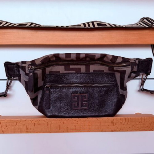 EL Waist Bag like new, black and grey