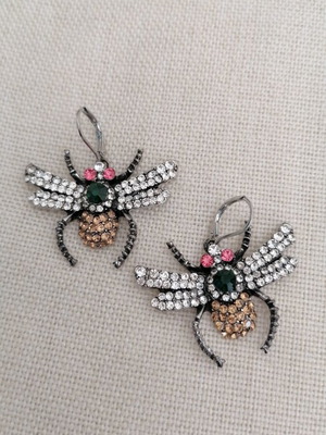Earrings with colorful crystals new
