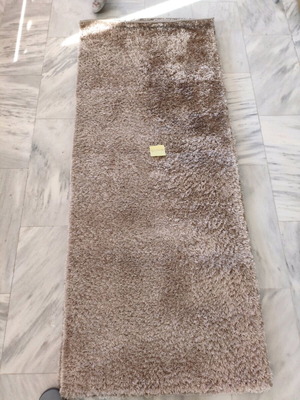 Shaggy runner rugs set of 3, bronze color, like new