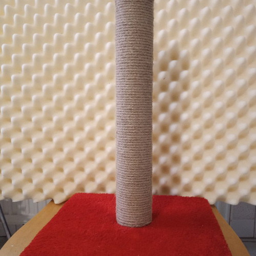 Cat scratching post, unused, 30x30 cm base, 50 cm height