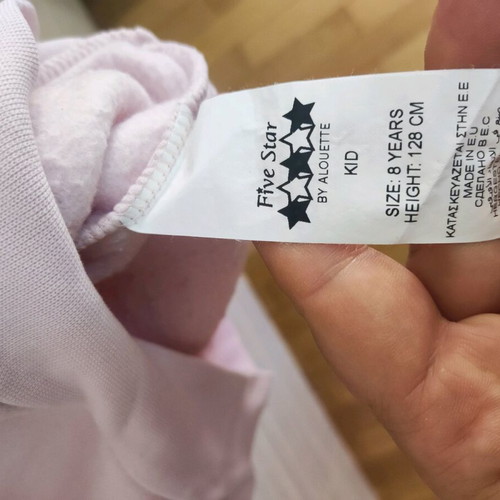 Fleece sweatshirt like new, pink, for 8 years old