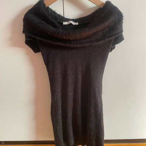 Black evening mini dress like new for small and medium