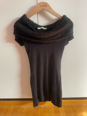 Black evening mini dress like new for small and medium