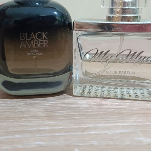 Zara Black Amber and My Musk EDP women's perfume set