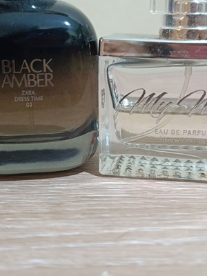 Zara Black Amber and My Musk EDP women's perfume set