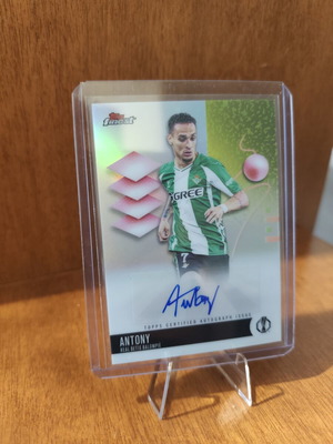Topps Finest Antony Real Betis Auto Autograph Refractor card like new