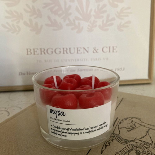 Back Cherry Scented Handmade Soy Candle 230g