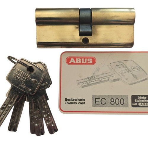 Abus EC800 security cylinder 80mm with 5 keys and owner card