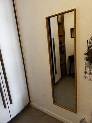 Mirror brown like new, height 143 cm, width 43 cm