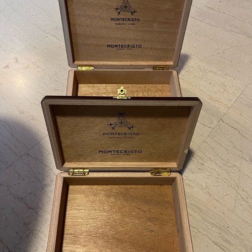 Montecristo Cuban cigar anniversary boxes Linea 1935 Dumas and Leyenda like new