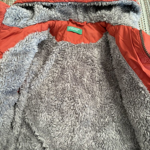 Benetton red jacket for boy, like new, size 92 cm