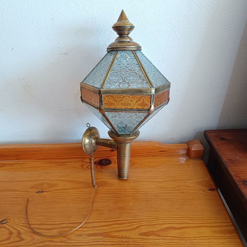 Vintage brass wall light