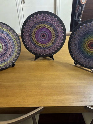 Handmade Thread Paintings 40x40 with Stand
