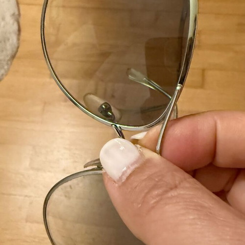 Komono Aviator Sunglasses Silver Grey Gradient Lenses like new