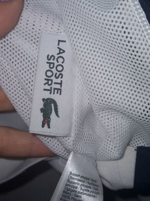 Lacoste μπουφάν αντιανεμικό καινούργιο XL άσπρο