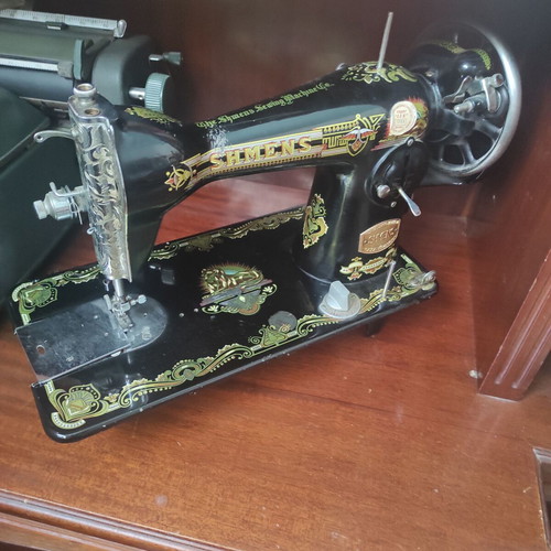 Shmens sewing machine used, antique collectible