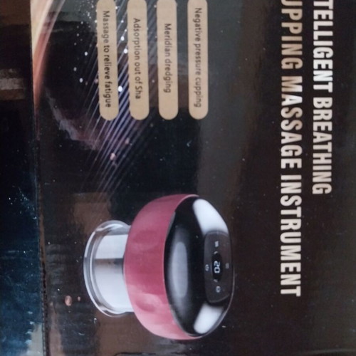 Electronic massage device with intelligent breathing cupping technology new