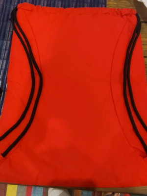 Pull & Bear backpack like new, red drawstring bag collectible