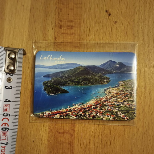 Lefkada Nydri souvenir magnet new, sealed