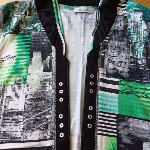 Jersey jacket like new, multicolor, size L