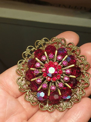 Weiss vintage 50s brooch used, authentic