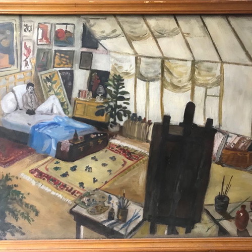 Oil painting medium size signed 1981