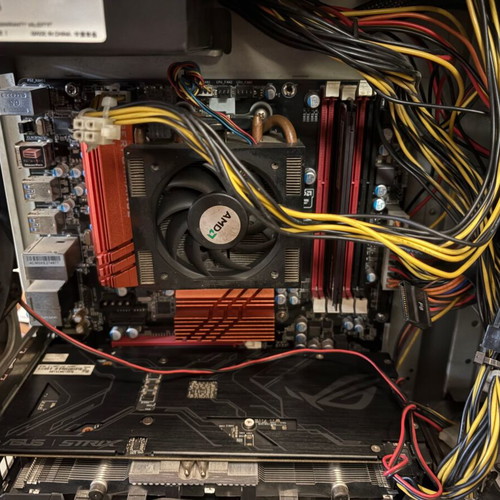 Retro gaming PC used with AMD Phenom II 960T and ASUS Stryx 1050ti