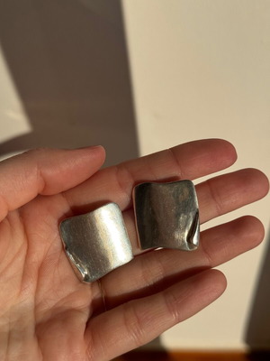 950 Silver Clip-On Earrings like new