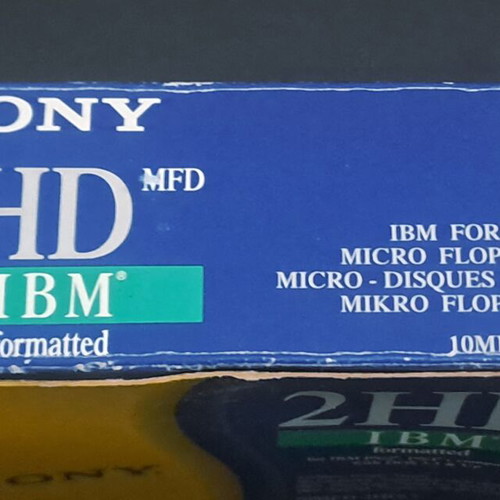 Sony 3.5" 2HD IBM formatted floppy disks pack of 4, new