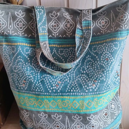 Oysho fabric tote bag like new, multicolored