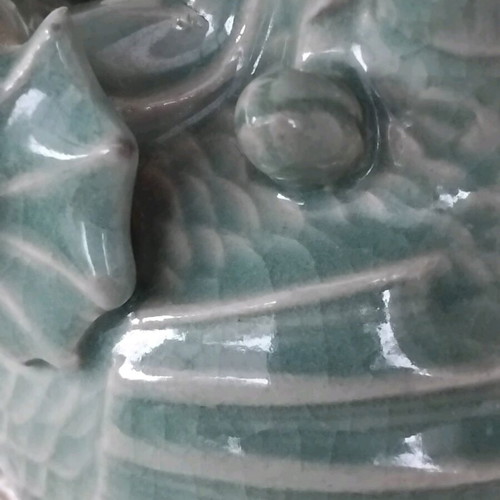 Korean Seladon Teapot with Dragon Design like new