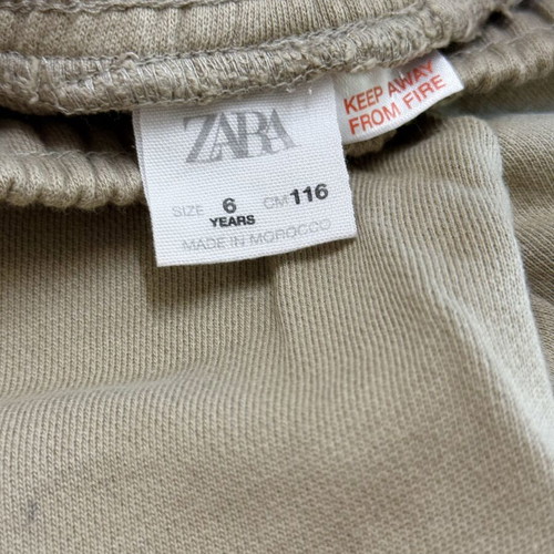 Zara Boys Joggers Size 116cm Like New Beige