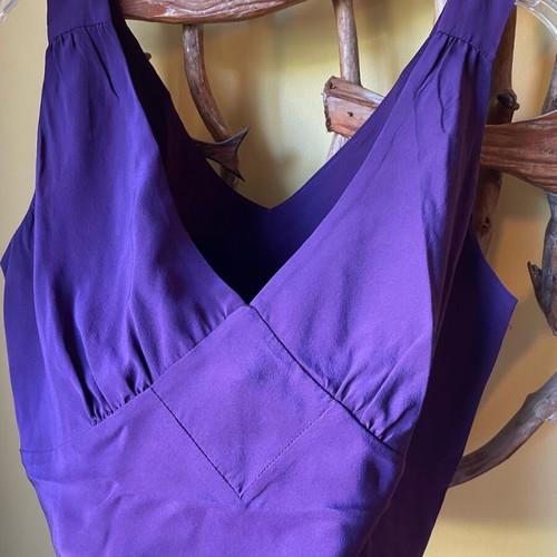 Silk Top size S like new, purple