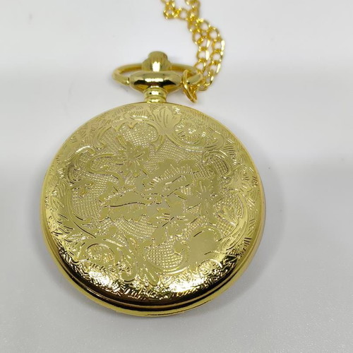 Vintage pocket watch gold color like new