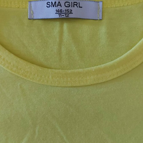 Girls' blouse like new, yellow, size 146-152