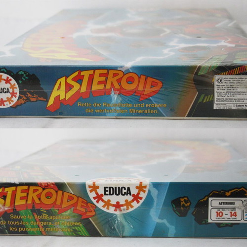 Asteroids Space vintage 1990 board game new, Educa Spain