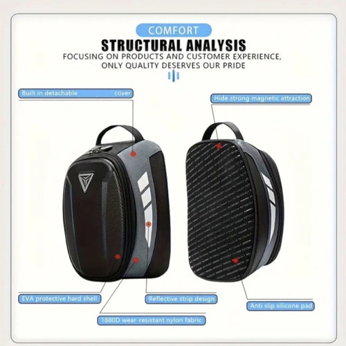 Motowolf Tang Bag new magnetic motorcycle tank bag with EVA shell