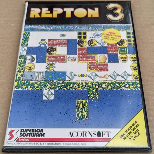 Repton 3 like new for BBC Micro, disk