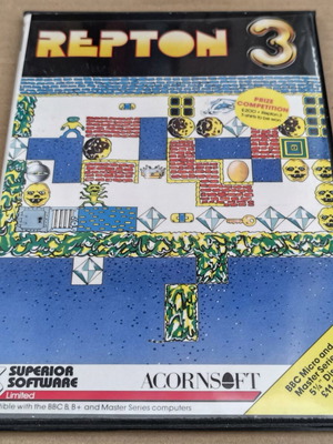 Repton 3 like new for BBC Micro, disk