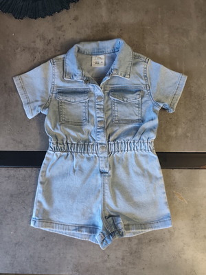 Zara toddler denim jumpsuit size 18-24 months