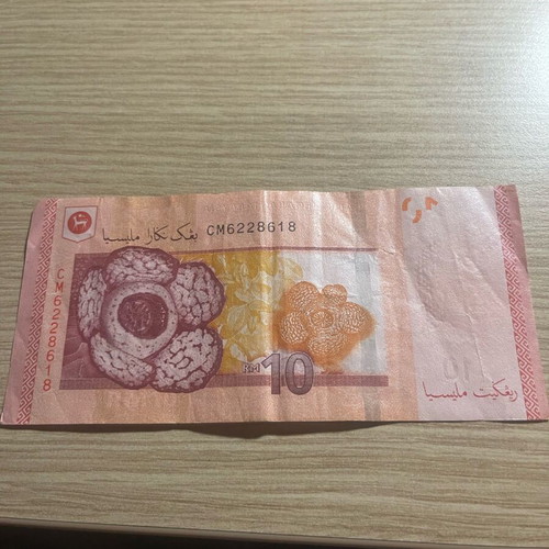 Malaysian 10 Ringgit banknote new, rare authentic